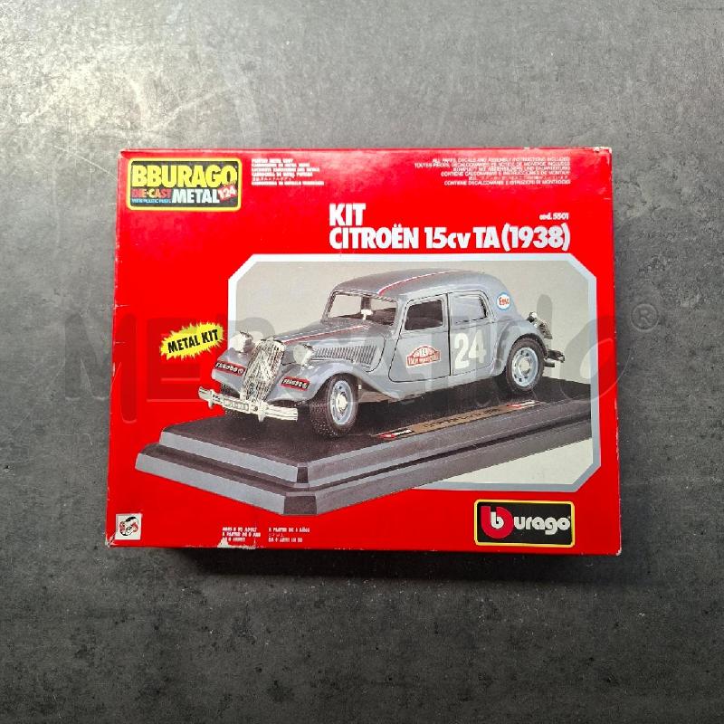 MODELLINO BURAGO DIE-CAST METAL 1/24 KIT CITROEN 15CV TA (1938) | Mercatino dell'Usato Arcore 1