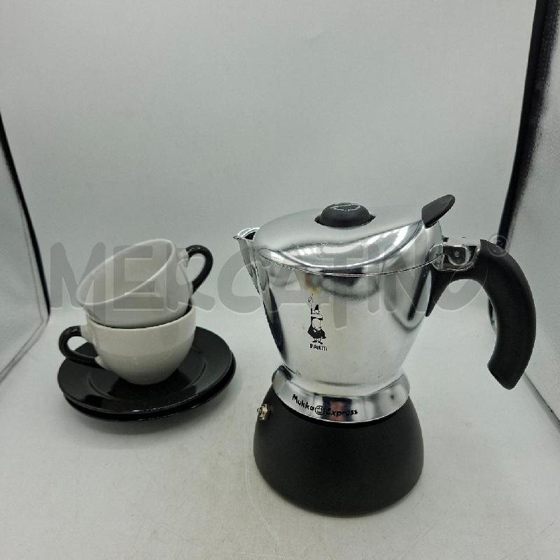 MOKA BIALETTI MUKKO EXPORESS NERA E ACCIAIO  | Mercatino dell'Usato Arcore 1