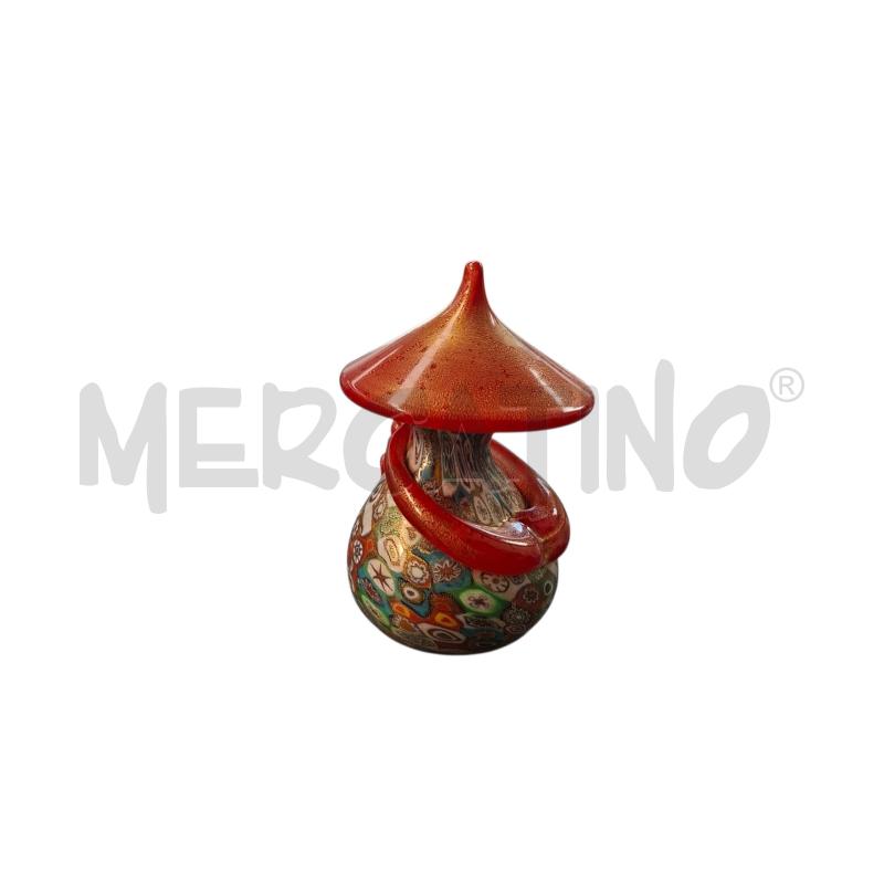 OMINO CINESE VETRO MURANO ROSSO  | Mercatino dell'Usato Arcore 2