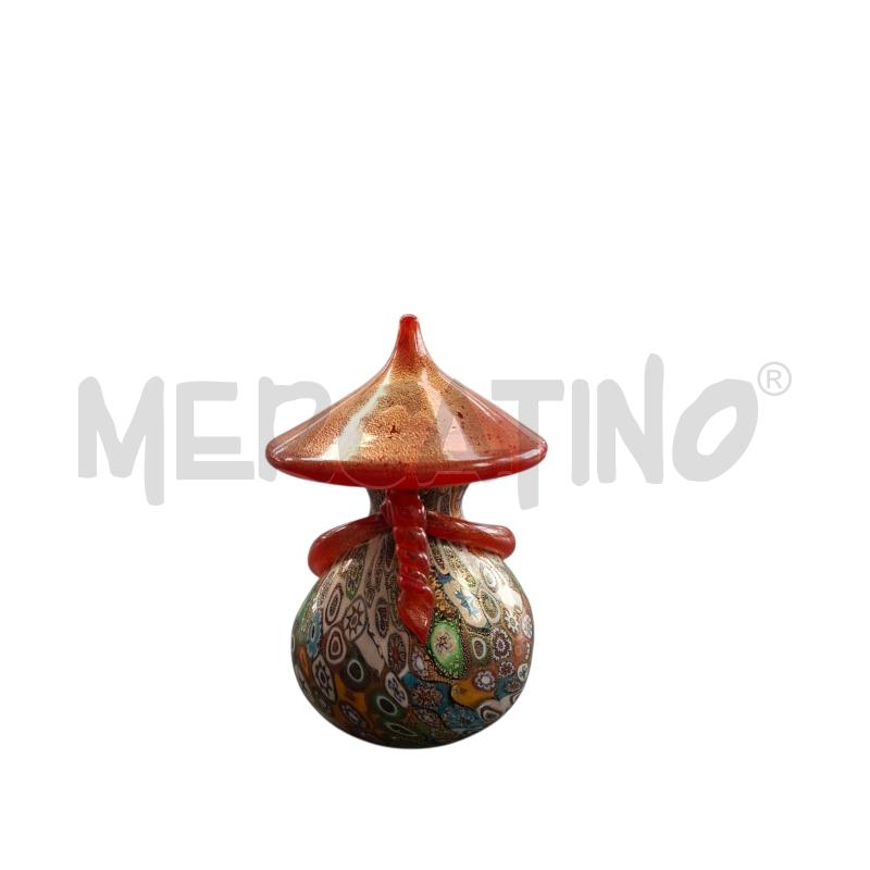 OMINO CINESE VETRO MURANO ROSSO  | Mercatino dell'Usato Arcore 3