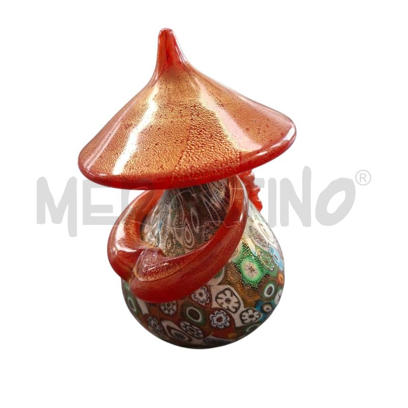 OMINO CINESE VETRO MURANO ROSSO  | Mercatino dell'Usato Arcore 4