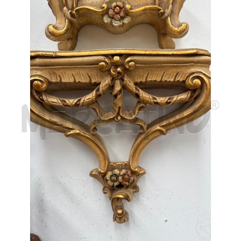 OROLOGIO A PENDOLO CON MENSOLINA LEGNO LAVORATO | Mercatino dell'Usato Arcore 2