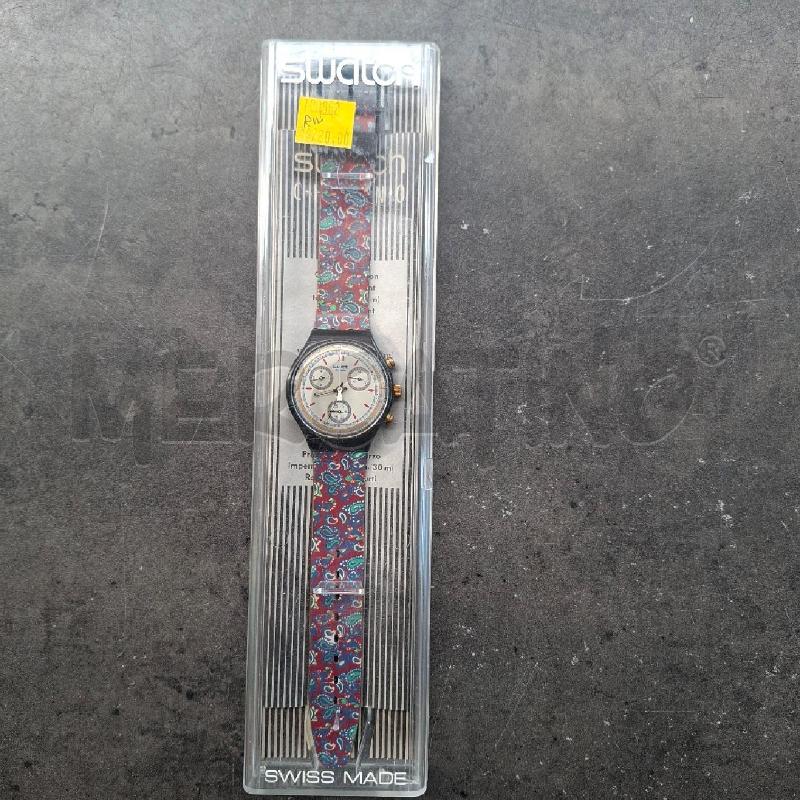 OROLOGIO SWATCH CHRONO CINTURINO CON FIORI  | Mercatino dell'Usato Arcore 1