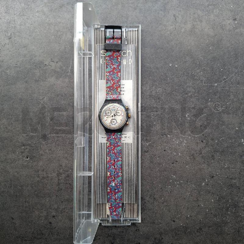 OROLOGIO SWATCH CHRONO CINTURINO CON FIORI  | Mercatino dell'Usato Arcore 2