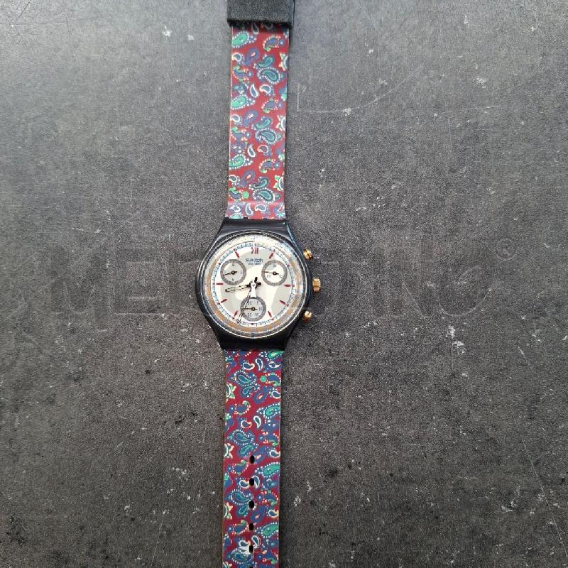 OROLOGIO SWATCH CHRONO CINTURINO CON FIORI  | Mercatino dell'Usato Arcore 3
