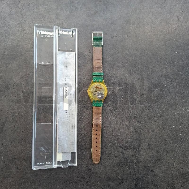 OROLOGIO SWATCH SPADES CINTURINO VERDE  | Mercatino dell'Usato Arcore 4