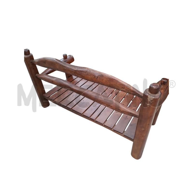 PANCHINA IN LEGNO RUSTICA CON BRACCIOLI | Mercatino dell'Usato Arcore 3