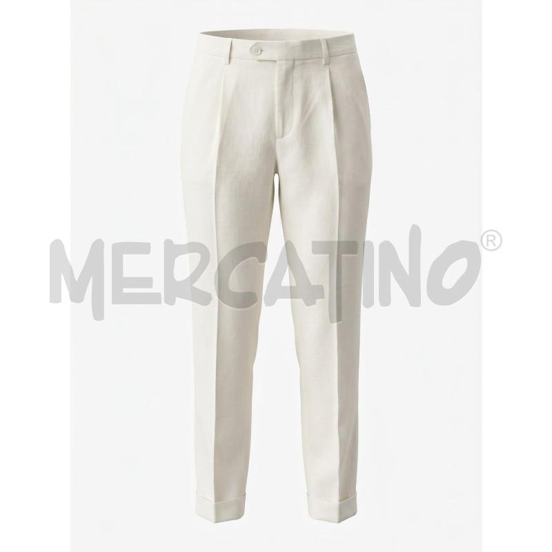 PANTALONE DONNA ANNA CAPRI IN LINO TG 44 | Mercatino dell'Usato Arcore 1