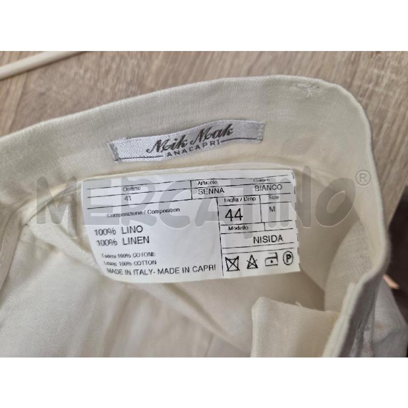 PANTALONE DONNA ANNA CAPRI IN LINO TG 44 | Mercatino dell'Usato Arcore 4