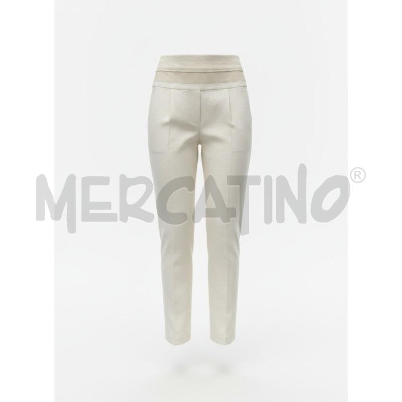PANTALONE DONNA BRUNELLO CUCINELLI PANNA TG 40 | Mercatino dell'Usato Arcore 1