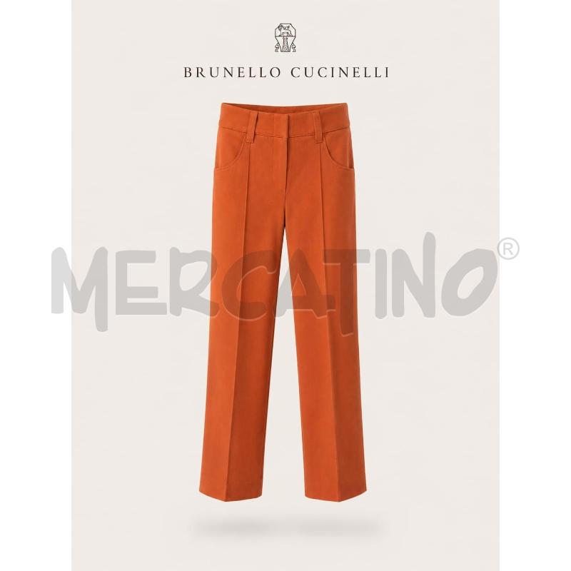 PANTALONE DONNA BRUNELLO CUCINELLI TG 42 ARANCIO | Mercatino dell'Usato Arcore 1
