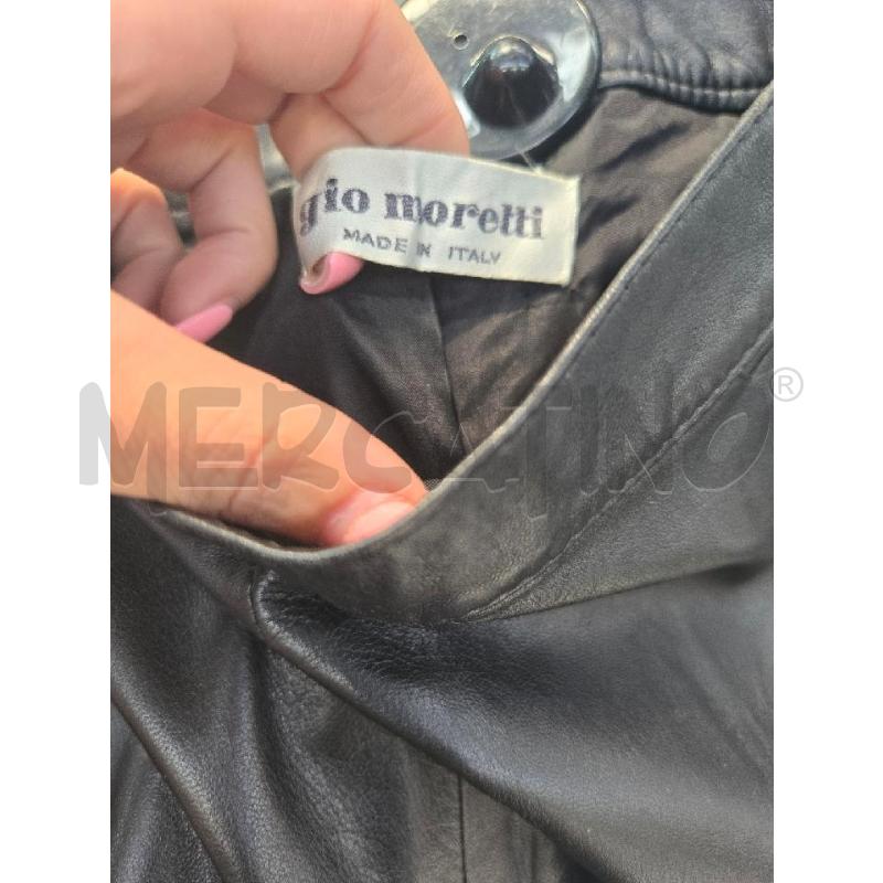 PANTALONE DONNA GIO MORETTI NERO PELLE TG 42 | Mercatino dell'Usato Arcore 2