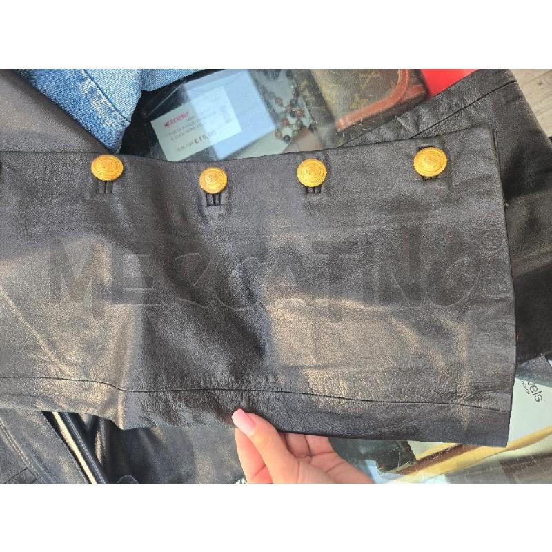PANTALONE DONNA GIO MORETTI NERO PELLE TG 42 | Mercatino dell'Usato Arcore 3