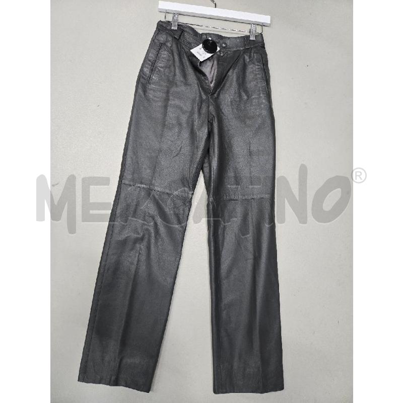 PANTALONE DONNA GRIGIO IN PELLE TG S  | Mercatino dell'Usato Arcore 1
