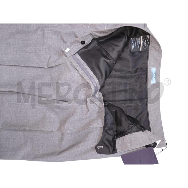 PANTALONE DONNA PRADA GRIGIO LANA TG 50 NUOVO CARTELLINO | Mercatino dell'Usato Arcore 3
