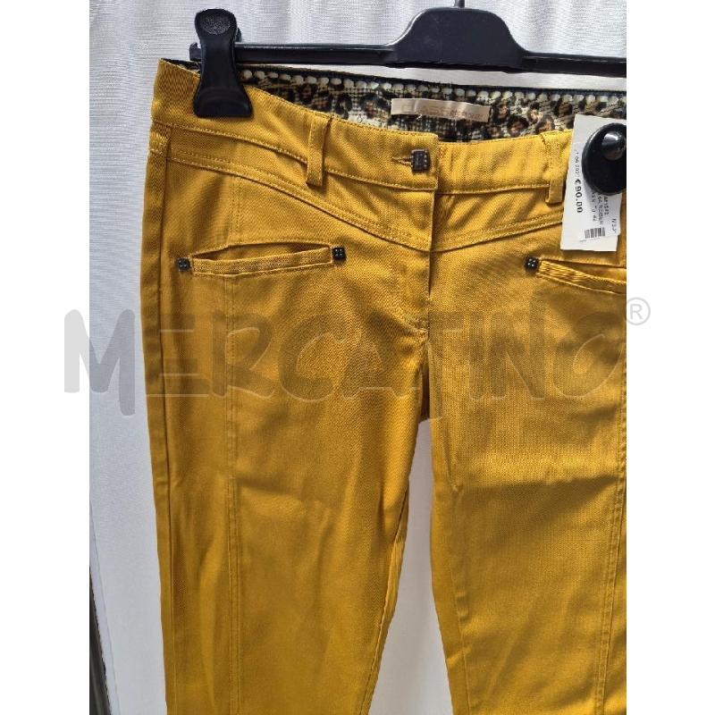 PANTALONE DONNA ROBERTO CAVALLI CLASS SENAPE TG 42 | Mercatino dell'Usato Arcore 2