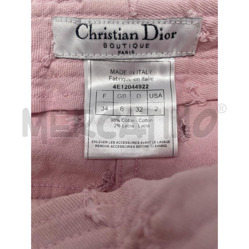 PANTALONE DONNA ROSA CHRISTIAN DIOR TG XS | Mercatino dell'Usato Arcore 3