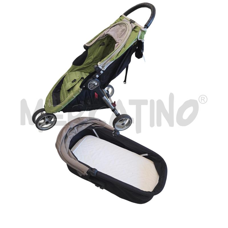 PASSEGGINO BABY JOGGER VERDE CON OVETTO TORTORA NERO  | Mercatino dell'Usato Arcore 1