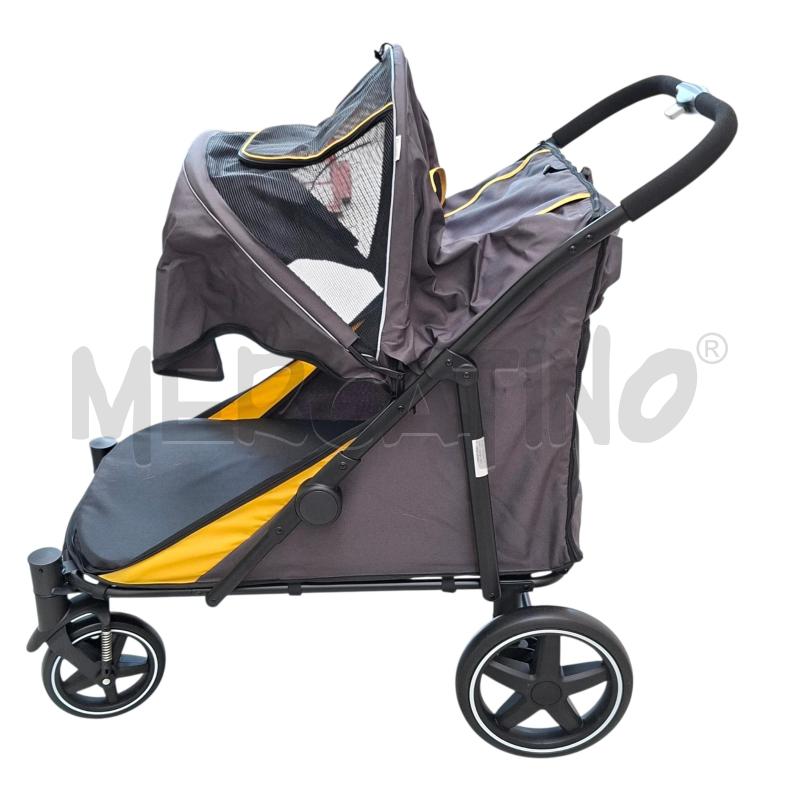  PASSEGGINO PIEGHEVOLE PER CANI PAWHUT 20 KG NERO GIALLO | Mercatino dell'Usato Arcore 3