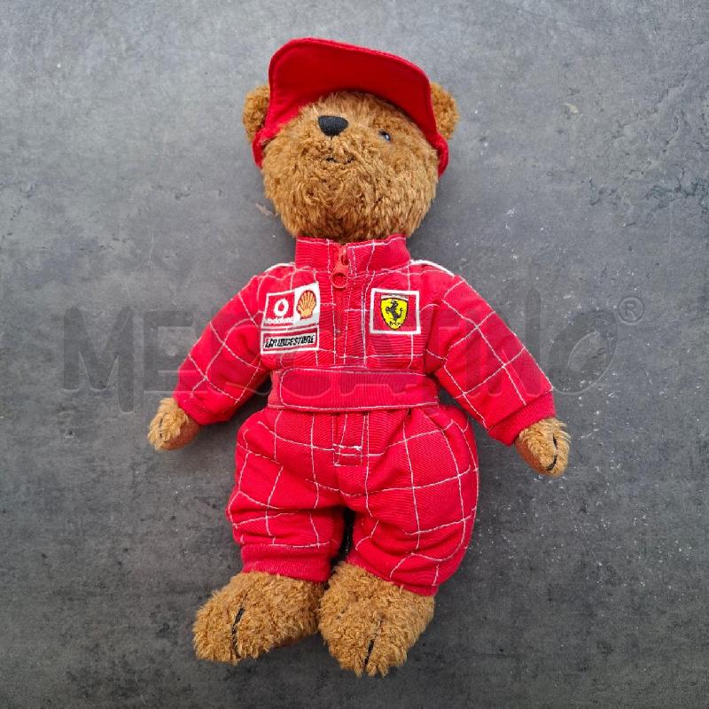PELUCHE ORSO FERRARI BRIDGESTONE 30 CM TUTA ROSSA | Mercatino dell'Usato Arcore 1
