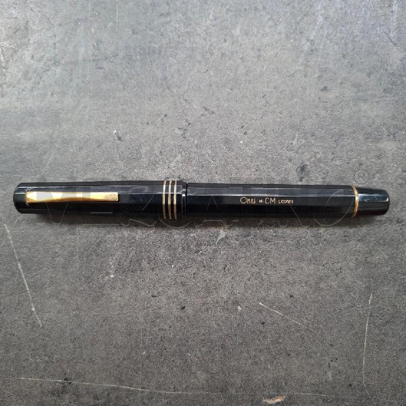 PENNA STILOGRAFICA OSAMA NERA E COLOR ORO ( M CM LXXXVIII ) | Mercatino dell'Usato Arcore 1