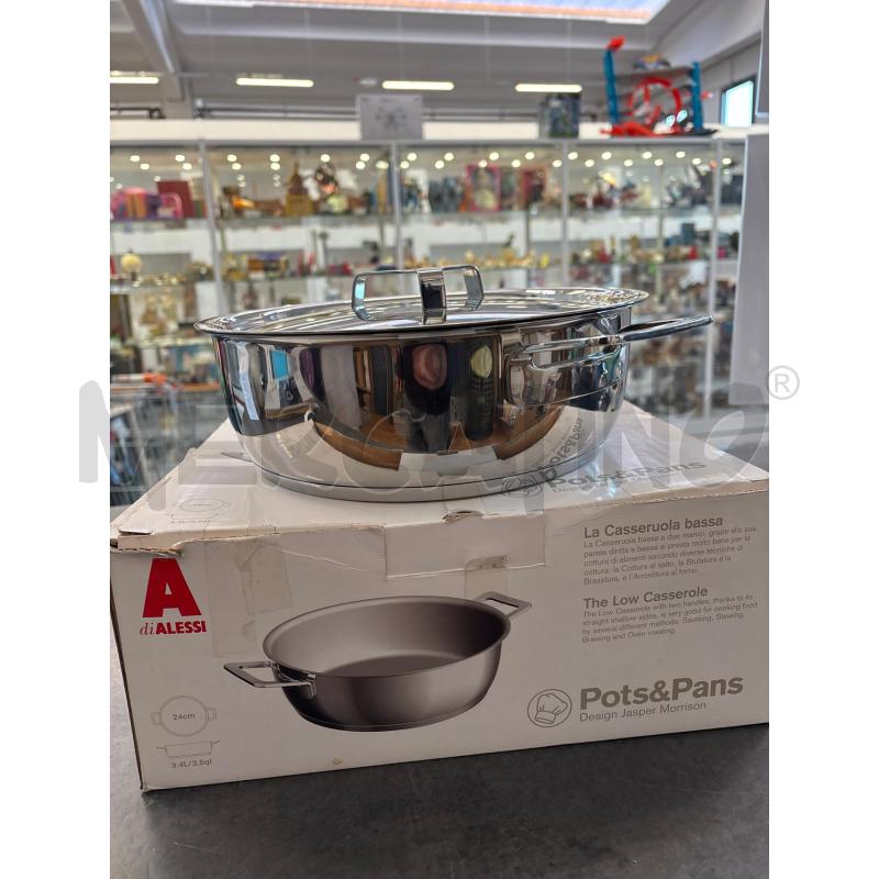 PENTOLA ALESSI POTS&PANS JASPER MORRISON 24X9  | Mercatino dell'Usato Arcore 1