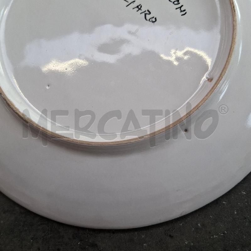 PIATTO MOLARONI G. PESARO BLU CON DAMA AL CENTRO  | Mercatino dell'Usato Arcore 5