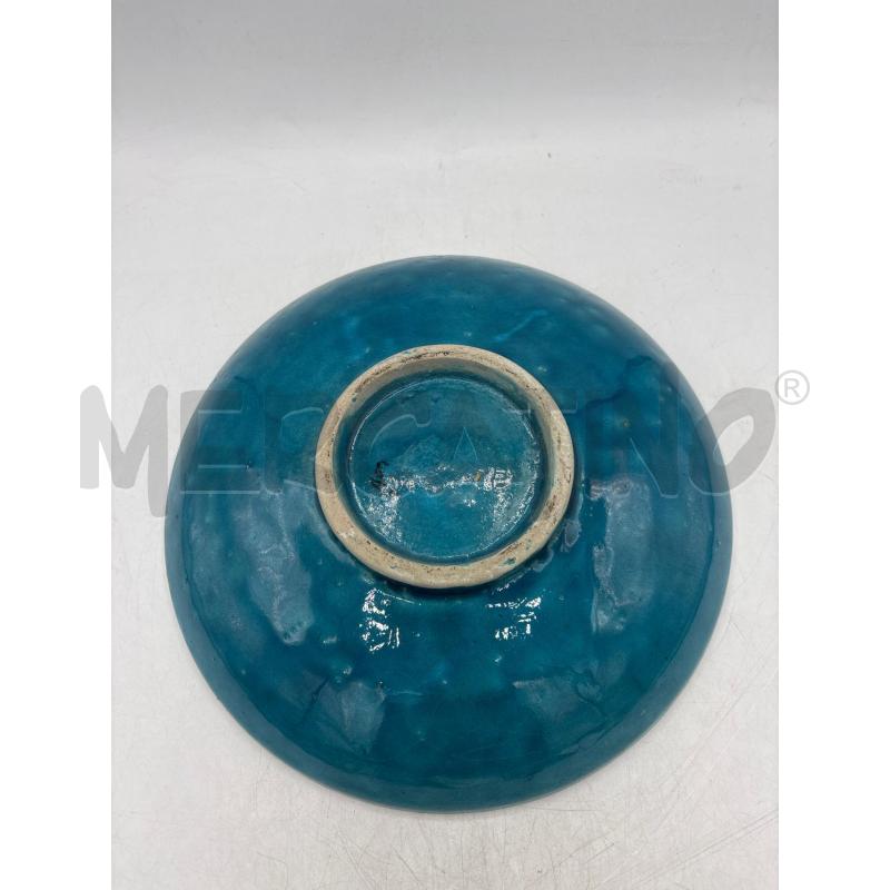 PIATTO TURCHESA CON PESCE KOI 24 CM | Mercatino dell'Usato Arcore 3