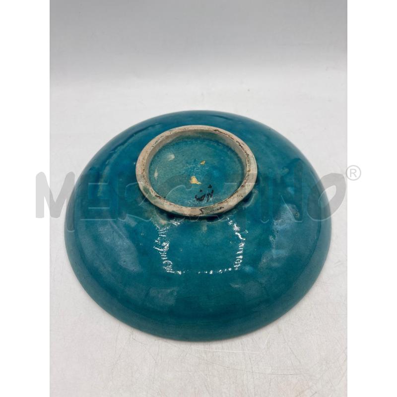 PIATTO TURCHESA UCCELLINO 24 CM  | Mercatino dell'Usato Arcore 3
