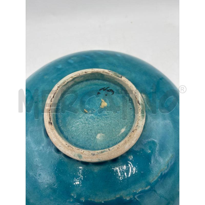 PIATTO TURCHESA UCCELLINO 24 CM  | Mercatino dell'Usato Arcore 4