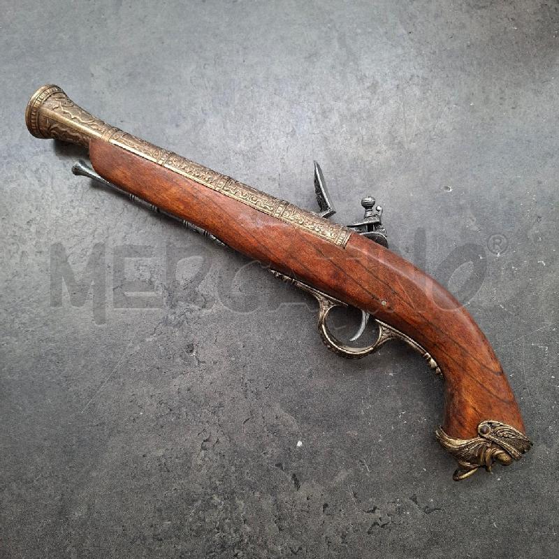 PISTOLA STILE ANTICO LEGNO DECORATIVA  | Mercatino dell'Usato Arcore 3