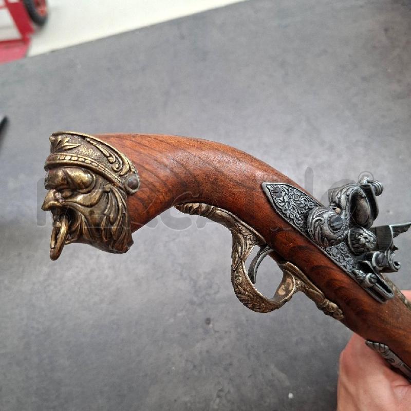 PISTOLA STILE ANTICO LEGNO DECORATIVA  | Mercatino dell'Usato Arcore 4