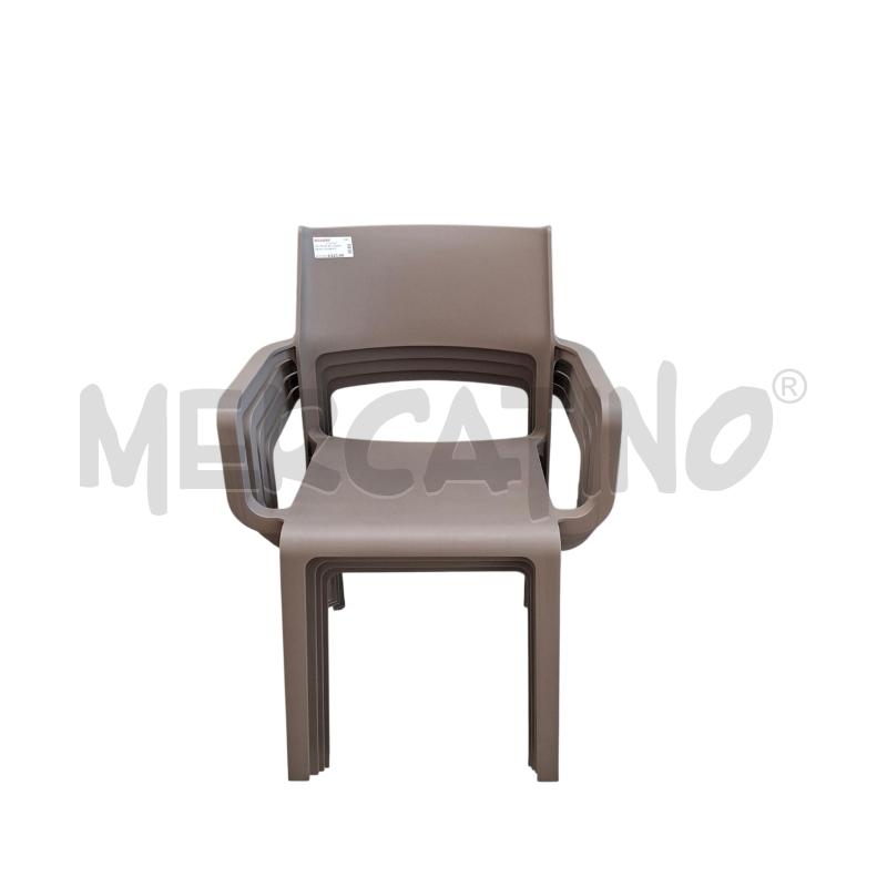 POLTRONE PZ. 4 NARDI BEIGE CON BRACCIOLI  | Mercatino dell'Usato Arcore 1