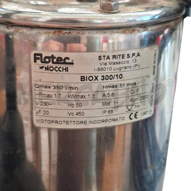 POMPA FLOTEC BIOX 300/10 | Mercatino dell'Usato Arcore 3
