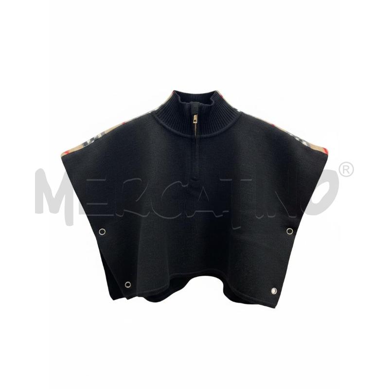 PONCHO DONNA BURBERRY NERO TG S | Mercatino dell'Usato Arcore 1