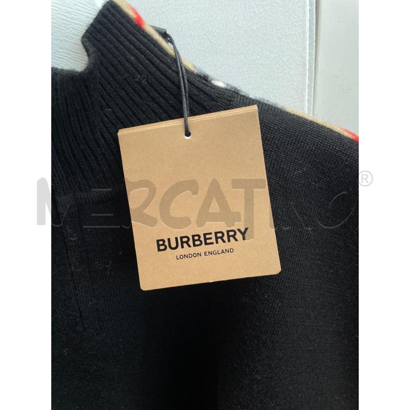 PONCHO DONNA BURBERRY NERO TG S | Mercatino dell'Usato Arcore 2