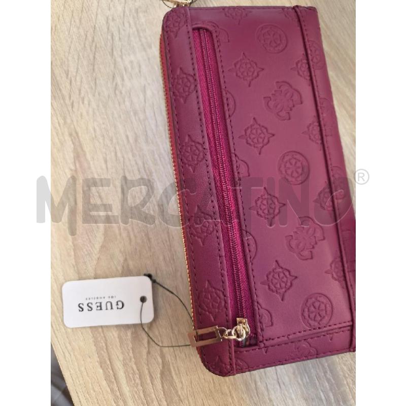 PORTA FOGLIO GUESS NUOVO BORDEAUX | Mercatino dell'Usato Arcore 3