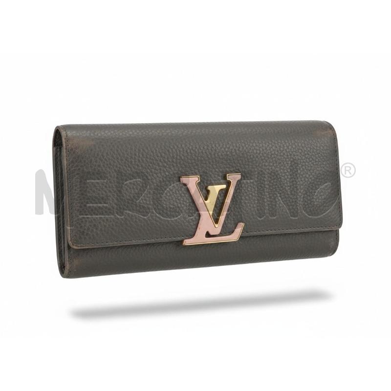 PORTA FOGLIO LOUIS VUITTON CAPUCINE GRIGIO ROSA  | Mercatino dell'Usato Arcore 1