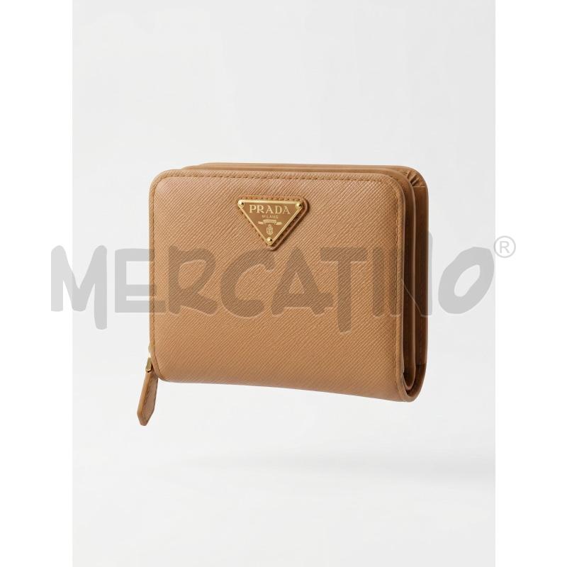 PORTA FOGLIO PRADA BROWN SAFFIANO NEW  | Mercatino dell'Usato Arcore 1