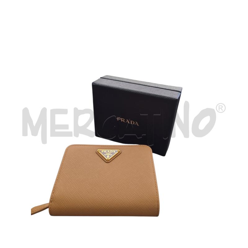 PORTA FOGLIO PRADA BROWN SAFFIANO NEW  | Mercatino dell'Usato Arcore 2