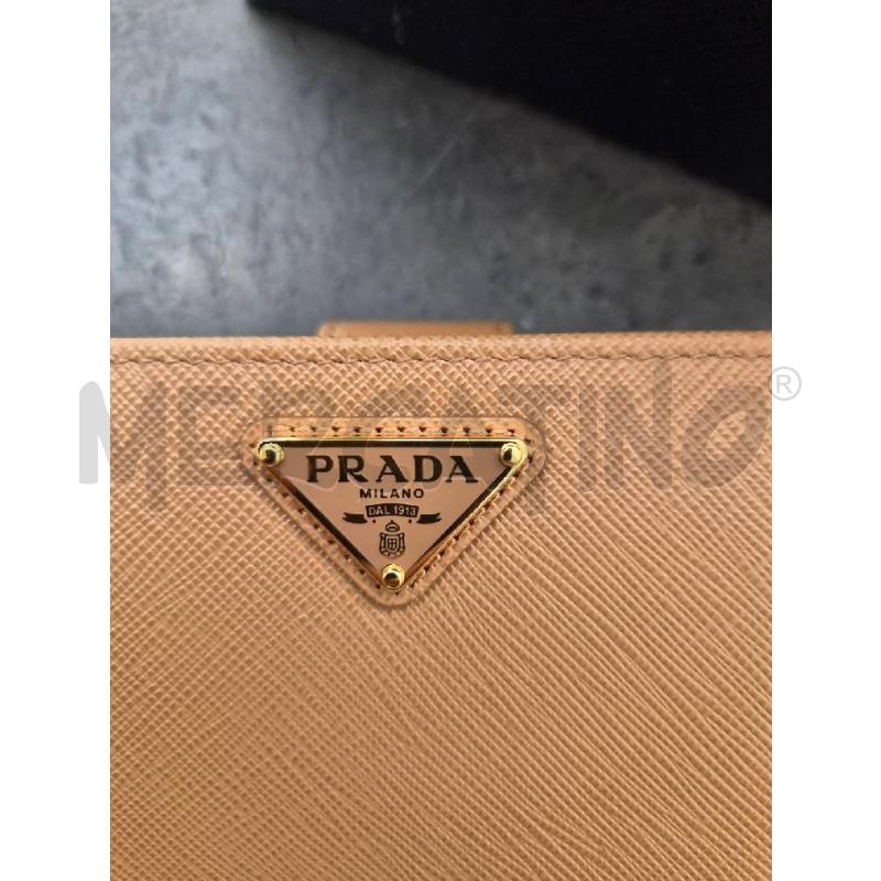 PORTA FOGLIO PRADA BROWN SAFFIANO NEW  | Mercatino dell'Usato Arcore 3