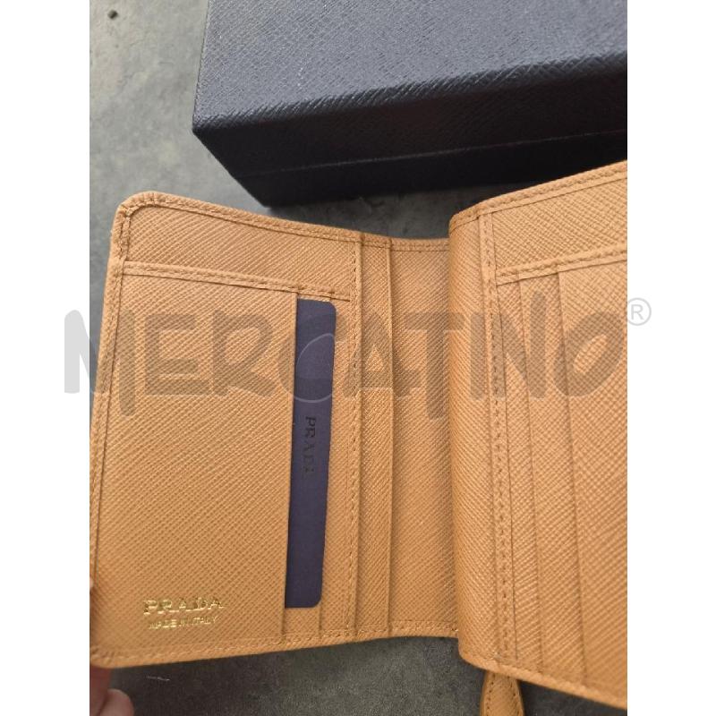 PORTA FOGLIO PRADA BROWN SAFFIANO NEW  | Mercatino dell'Usato Arcore 4