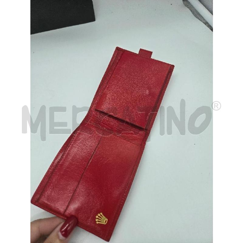 PORTA FOGLIO ROLEX ROSSO | Mercatino dell'Usato Arcore 2