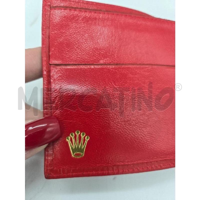 PORTA FOGLIO ROLEX ROSSO | Mercatino dell'Usato Arcore 3