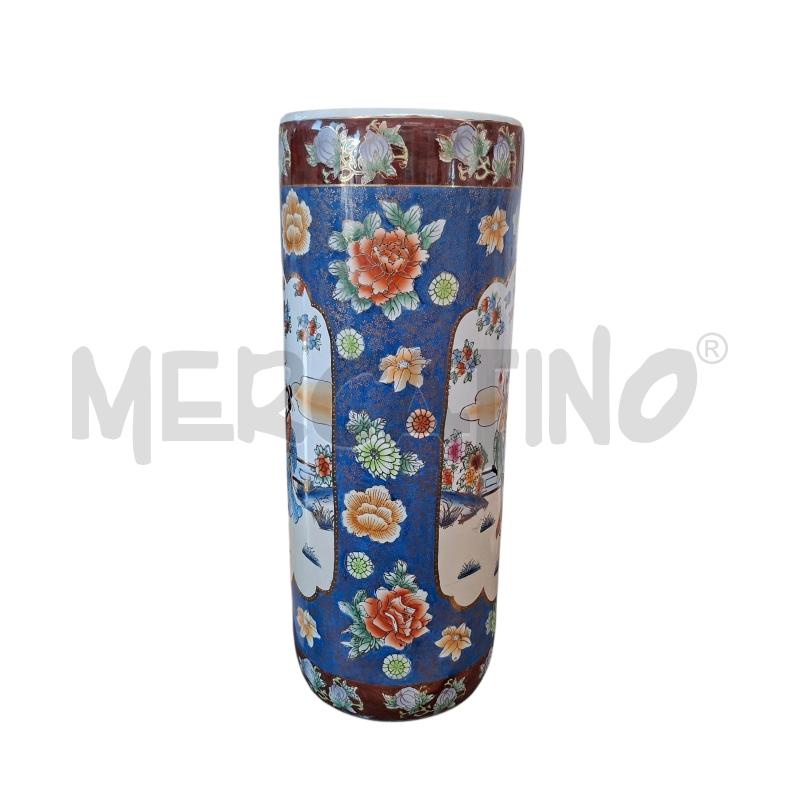 PORTA OMBRELLI STILE ORIENTALE BLU E DONNE  | Mercatino dell'Usato Arcore 4