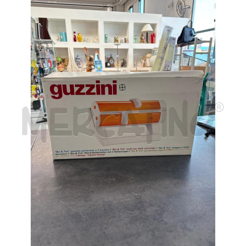 PORTA ROTOLO GUZZINI BIANCO ARANCIONE | Mercatino dell'Usato Arcore 1