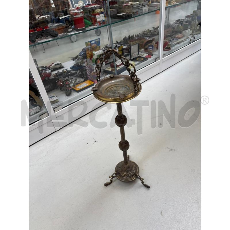 POSA CENERE IN OTTONE LAVORATO 67 CM | Mercatino dell'Usato Arcore 1
