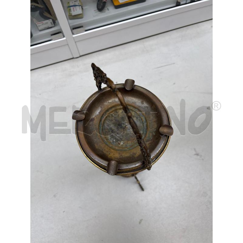 POSA CENERE IN OTTONE LAVORATO 67 CM | Mercatino dell'Usato Arcore 2