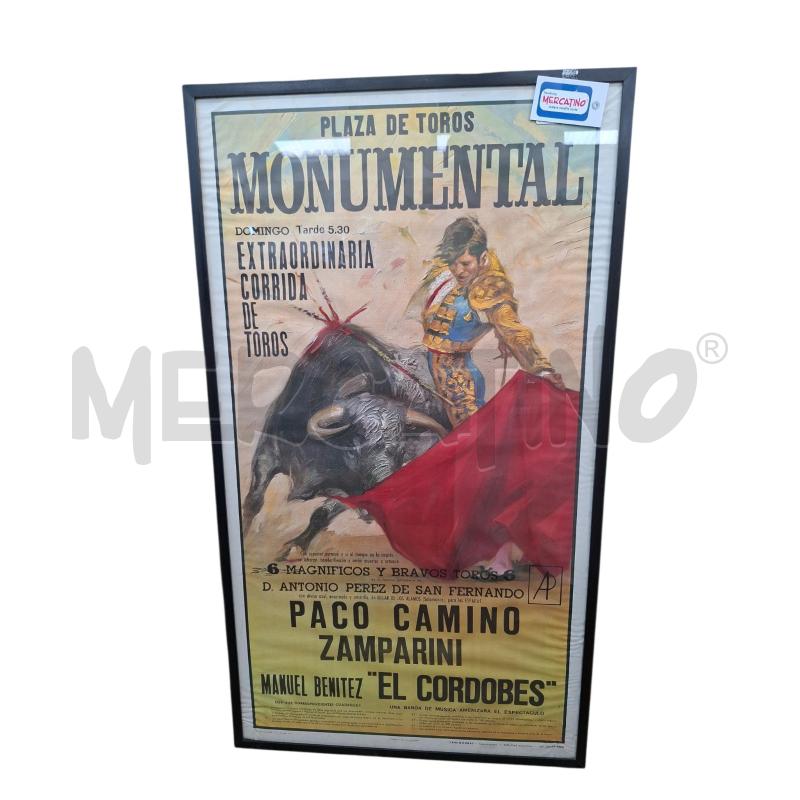 POSTER 98X55 PLAZA DE TOROS MONUMENTAL  | Mercatino dell'Usato Arcore 1