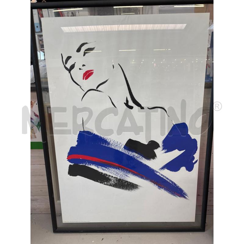 POSTER MICHEL CANETTI DAME BLEU | Mercatino dell'Usato Arcore 1